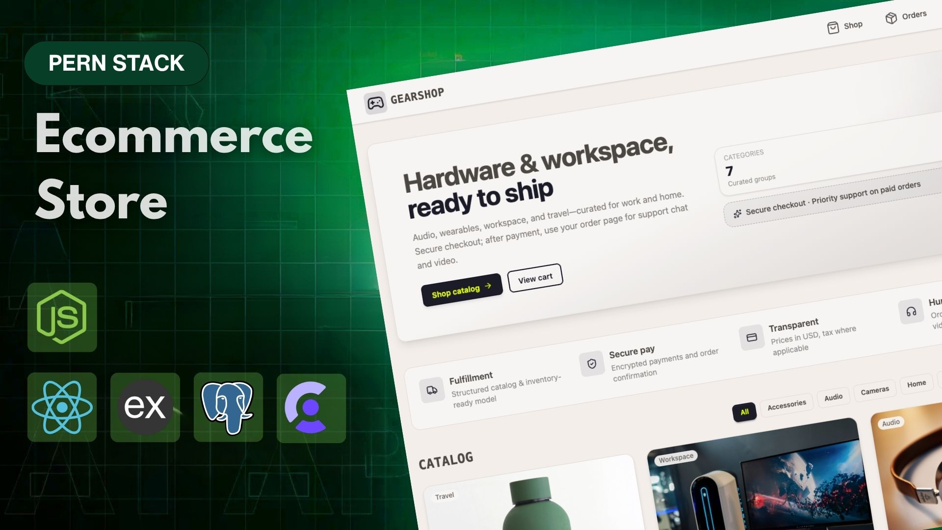 PERN Stack Ecommerce Site